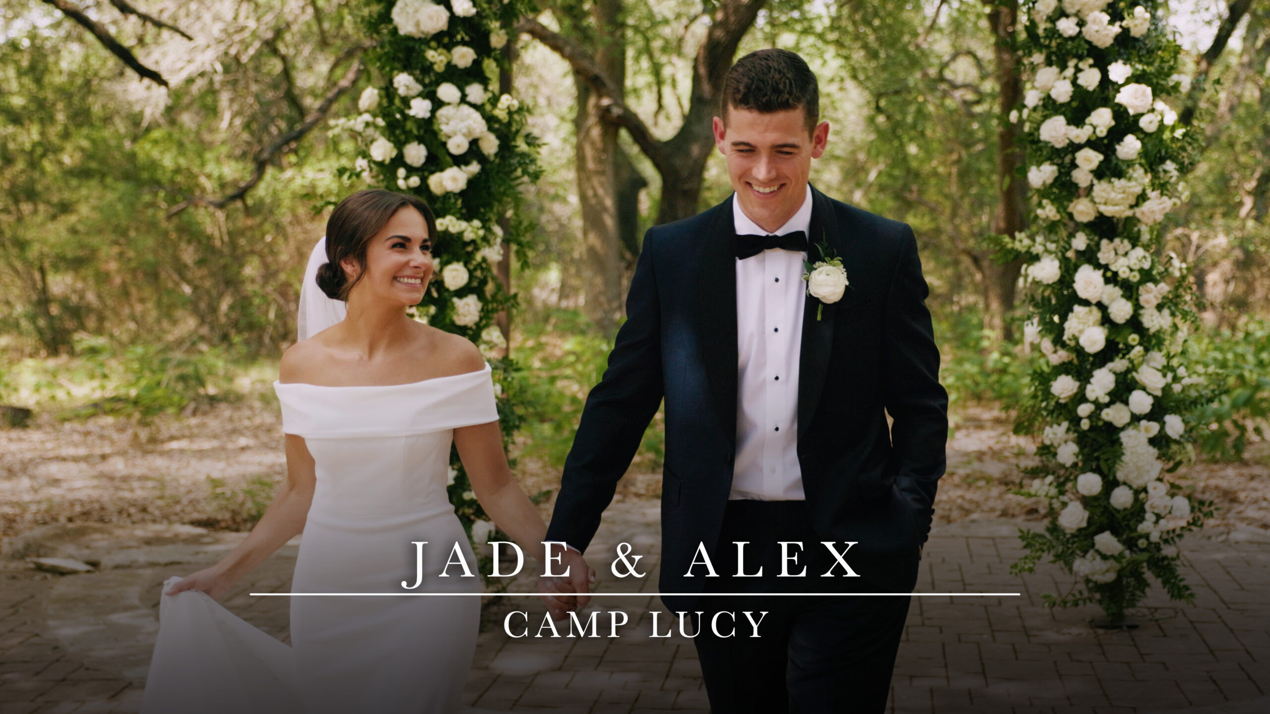 Jade and Alex wedding at Camp Lucy